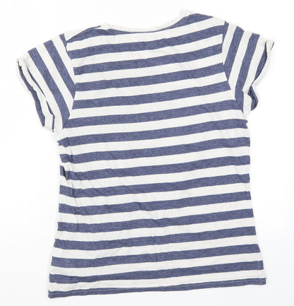 Primark Womens Blue Striped  Top Pyjama Top Size 10  - Hey Ho Hey Ho It's Off to Bed I Go? 7 Dwarves