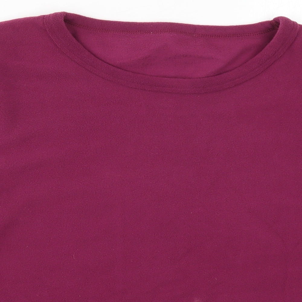 Close-up detail of Preworn women’s pink solid top pyjama top, size L