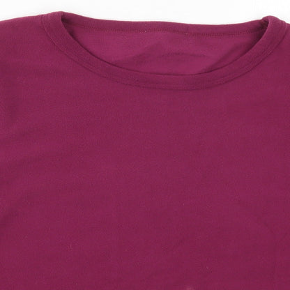 Close-up detail of Preworn women’s pink solid top pyjama top, size L