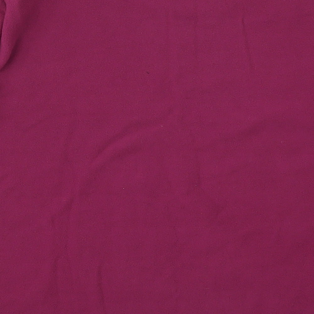 Brand and care label for Preworn women’s pink solid top pyjama top, size L