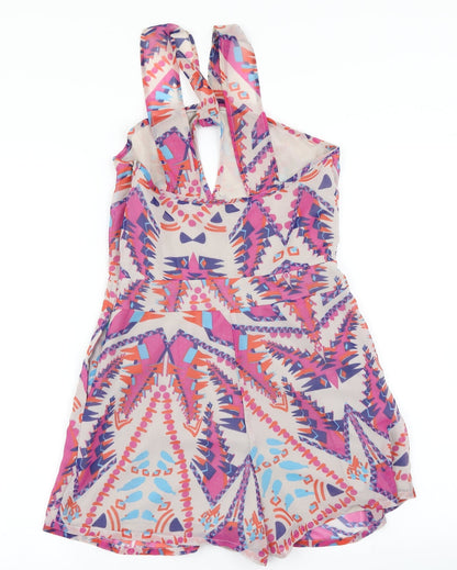 Womens UK Size 8 ASOS One-Piece Pink Playsuit