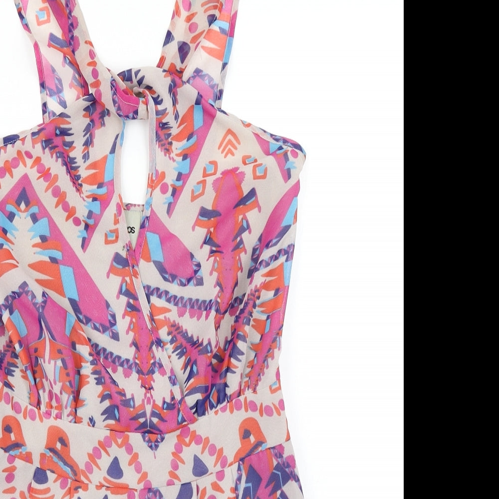 Womens UK Size 8 ASOS One-Piece Pink Playsuit
