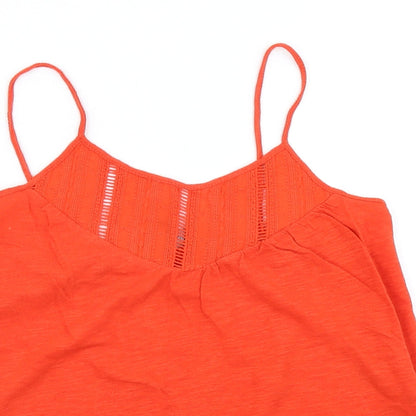 Womens UK Size 6 New Look Orange Camisole T-Shirt