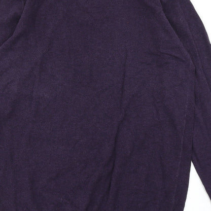 ACW85 Mens Purple  Knit  Polo Size S