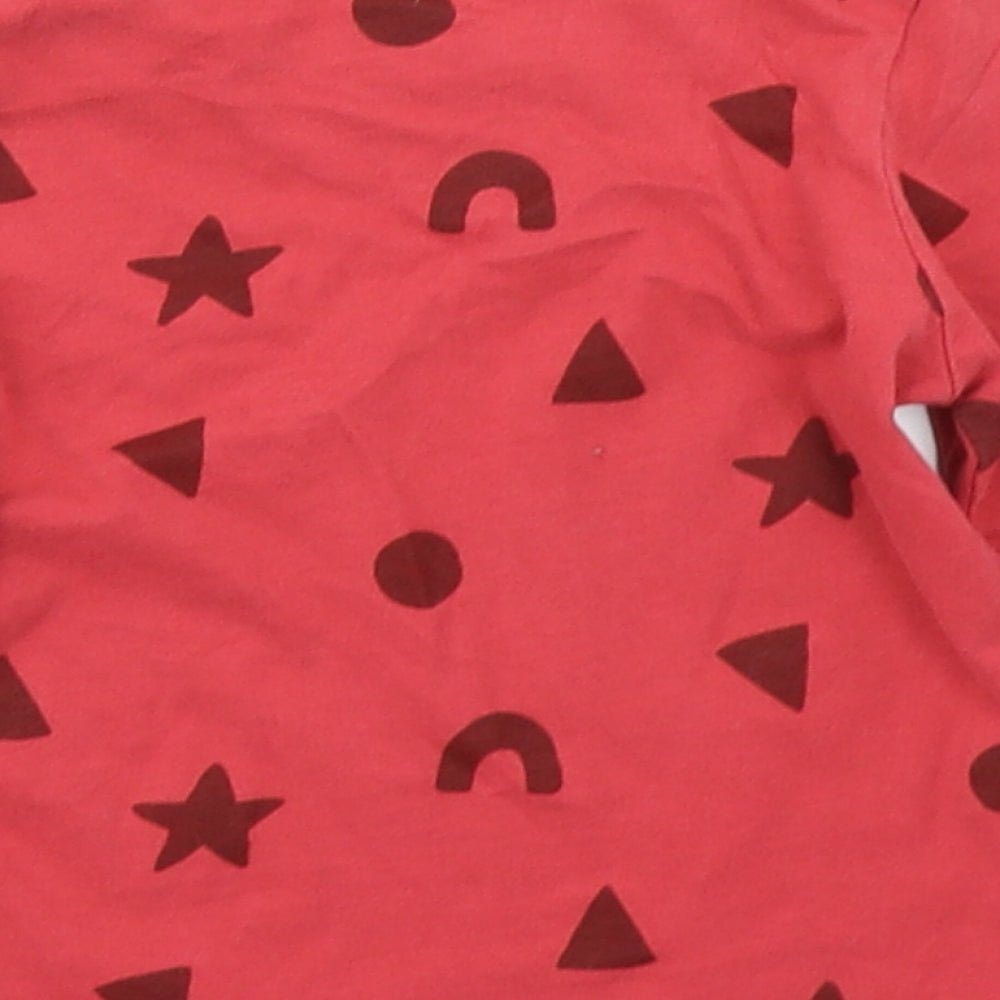 George Girls Pink Spotted  Basic T-Shirt Size 6-9 Months