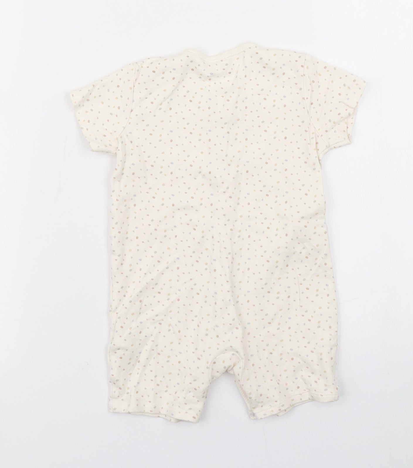 George Girls Beige Spotted  Romper One-Piece Size 9-12 Months