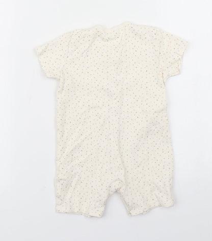 George Girls Beige Spotted  Romper One-Piece Size 9-12 Months