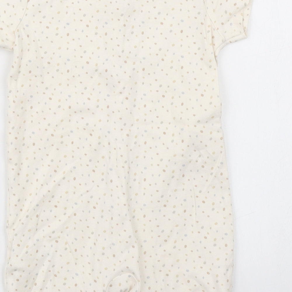 George Girls Beige Spotted  Romper One-Piece Size 9-12 Months