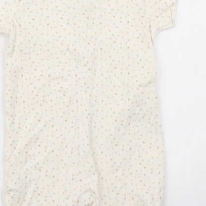 George Girls Beige Spotted  Romper One-Piece Size 9-12 Months