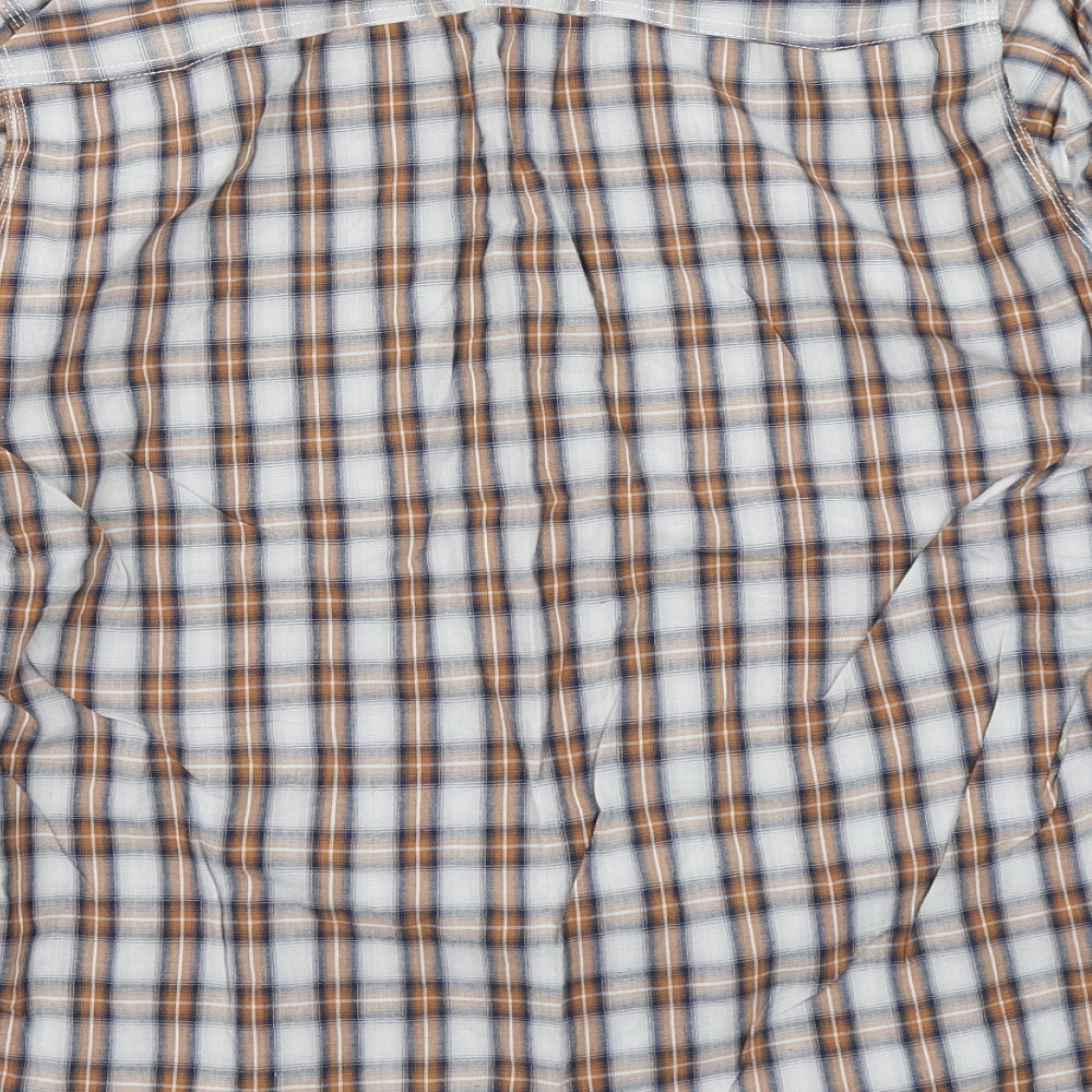 Mens UK Size L New Look Brown  Button-Up Long Sleeve Casual Shirt