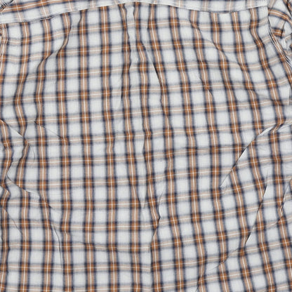 Mens UK Size L New Look Brown  Button-Up Long Sleeve Casual Shirt