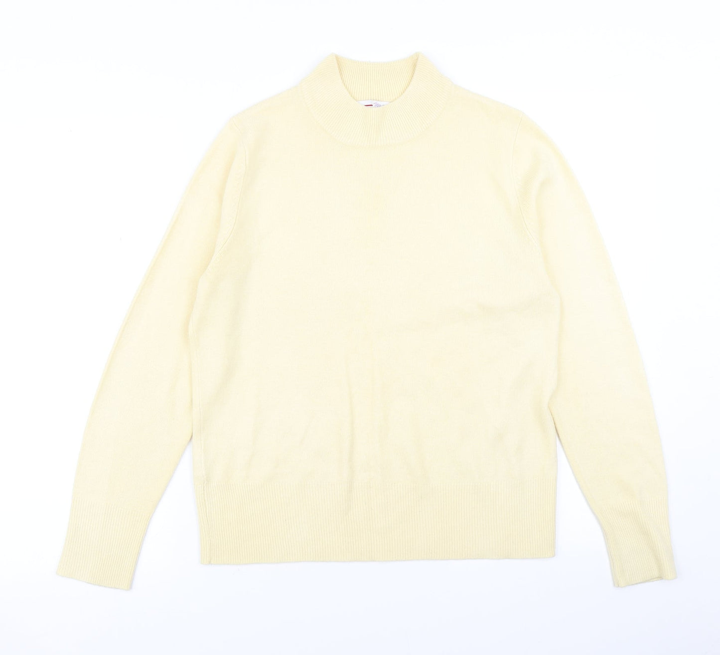 Womens UK Size 12 Papaya Yellow Pullover Jumper