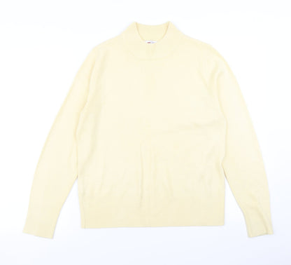 Womens UK Size 12 Papaya Yellow Pullover Jumper