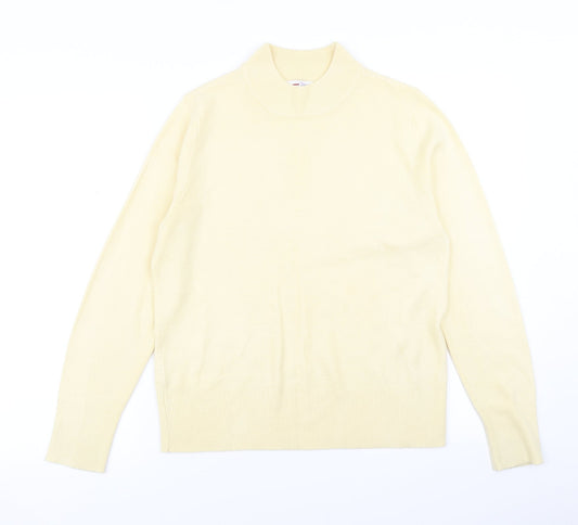 Womens UK Size 12 Papaya Yellow Pullover Jumper