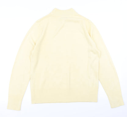 Womens UK Size 12 Papaya Yellow Pullover Jumper