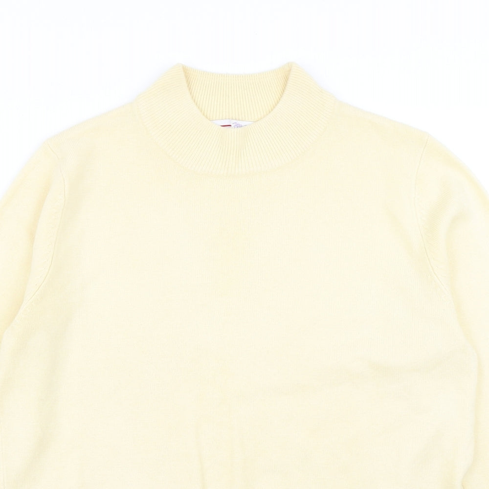 Womens UK Size 12 Papaya Yellow Pullover Jumper