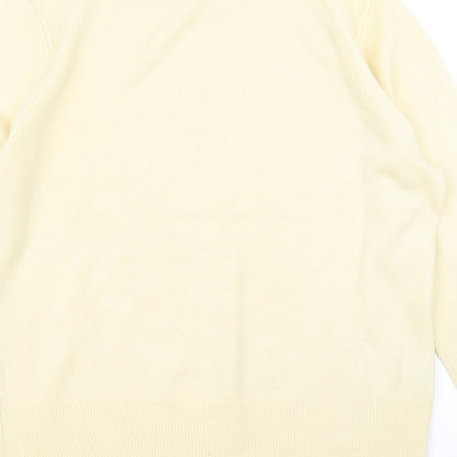 Womens UK Size 12 Papaya Yellow Pullover Jumper
