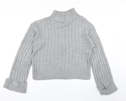 Womens UK Size S Preworn Grey Pullover Jumper