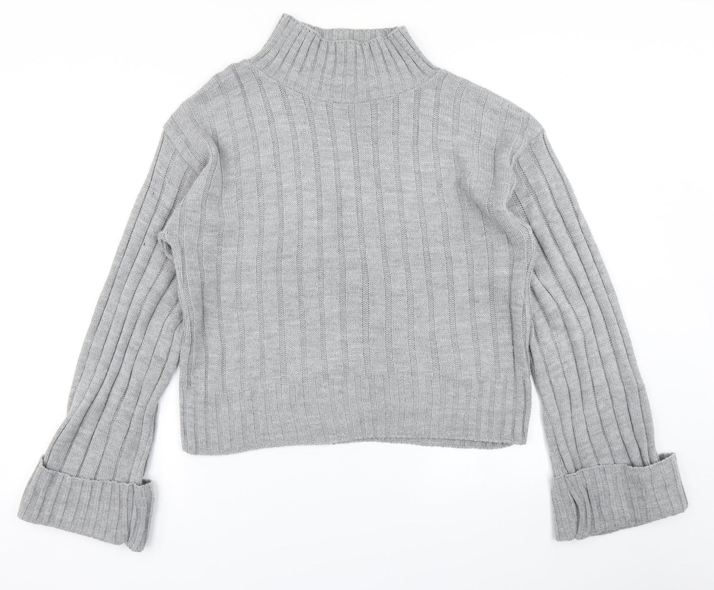 Womens UK Size S Preworn Grey Pullover Jumper