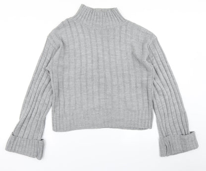 Womens UK Size S Preworn Grey Pullover Jumper