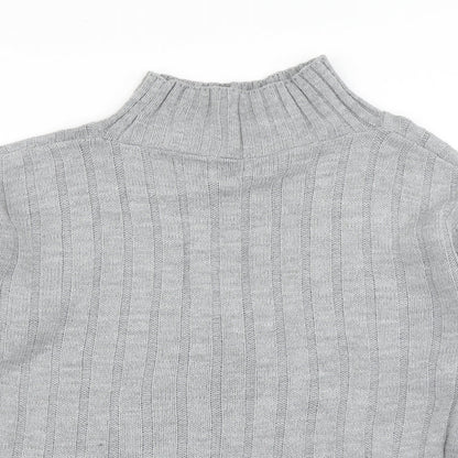Womens UK Size S Preworn Grey Pullover Jumper