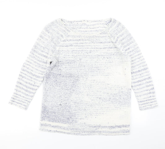Gap Womens Blue Striped Knit Pullover Jumper Size S