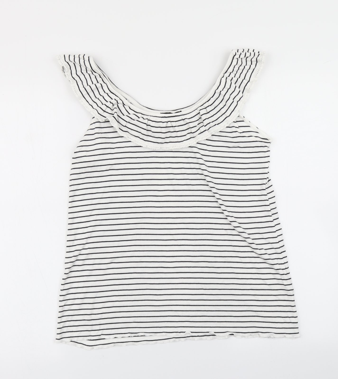 Womens UK Size 16 Dorothy Perkins White Basic T-Shirt