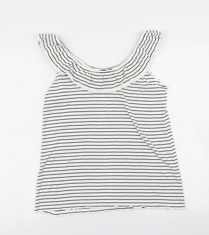 Womens UK Size 16 Dorothy Perkins White Basic T-Shirt