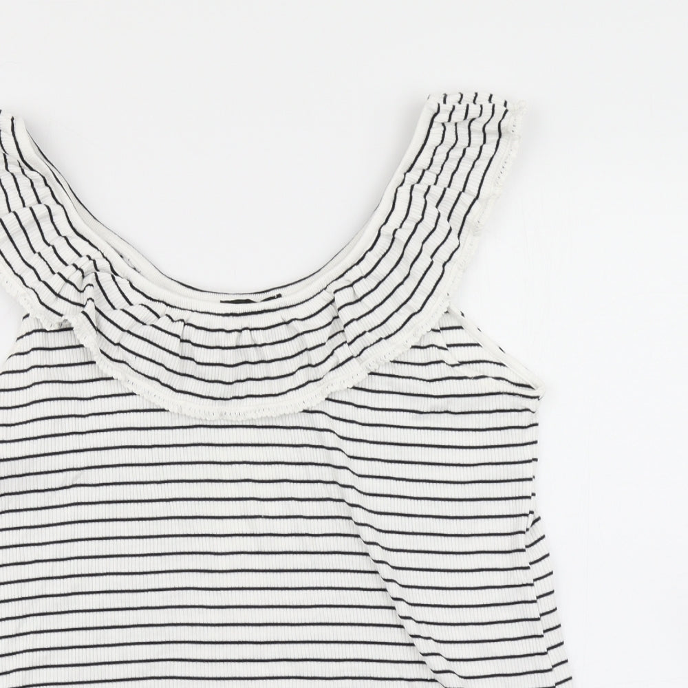 Womens UK Size 16 Dorothy Perkins White Basic T-Shirt