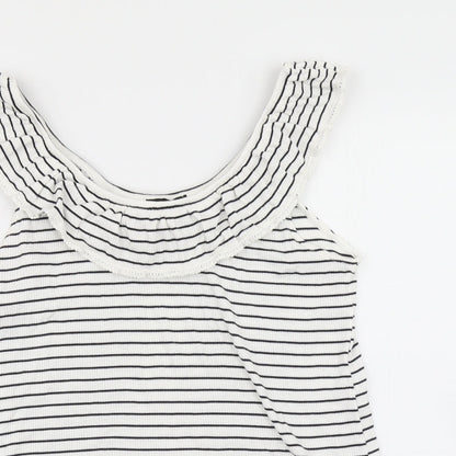 Womens UK Size 16 Dorothy Perkins White Basic T-Shirt
