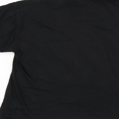 PRETTYLITTLETHING Mens Black    T-Shirt Size L