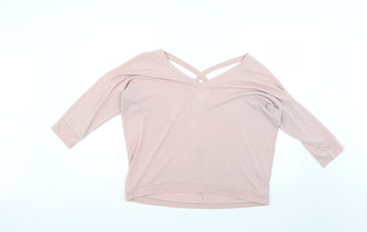 Womens UK Size 12 River Island Pink Pullover Jumper