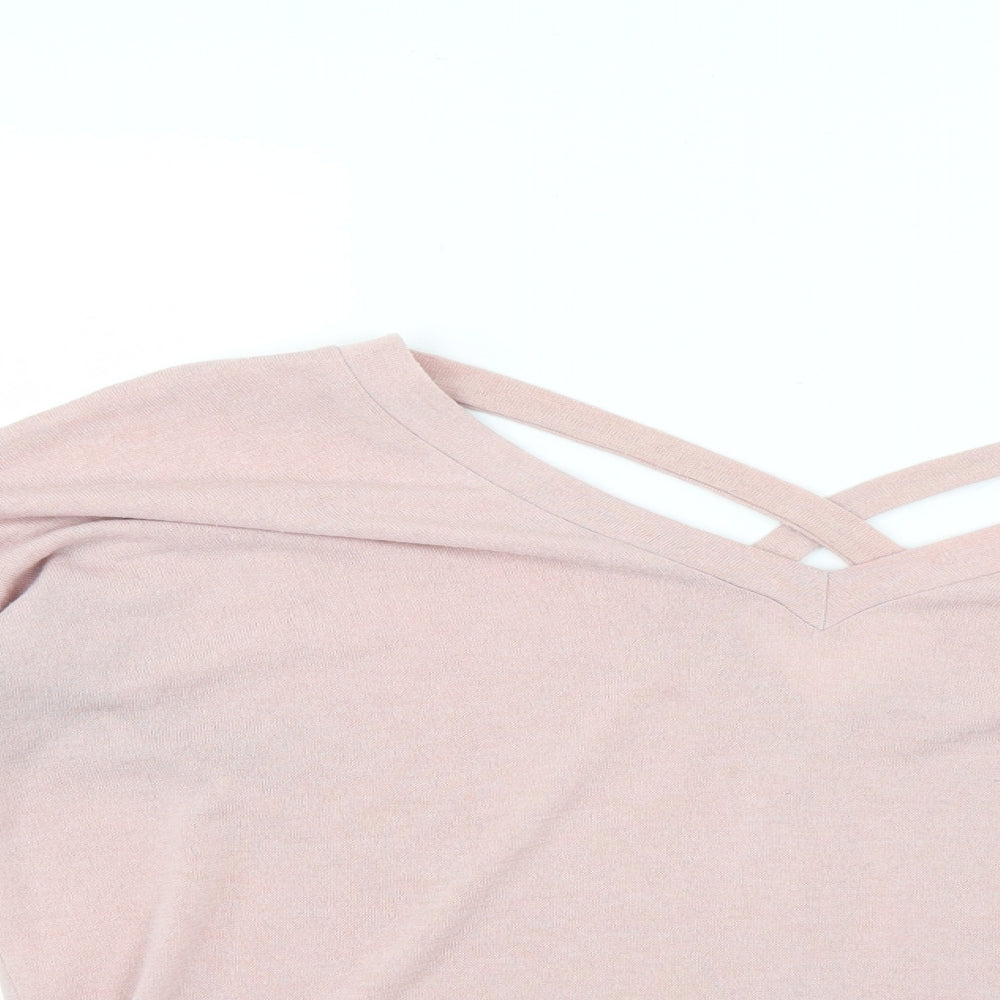 Womens UK Size 12 River Island Pink Pullover Jumper