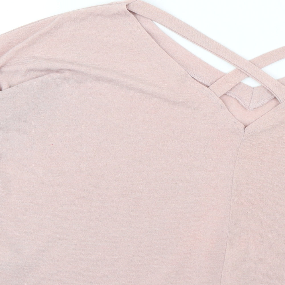 Womens UK Size 12 River Island Pink Pullover Jumper
