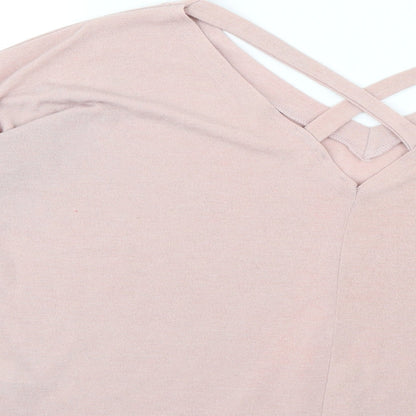 Womens UK Size 12 River Island Pink Pullover Jumper