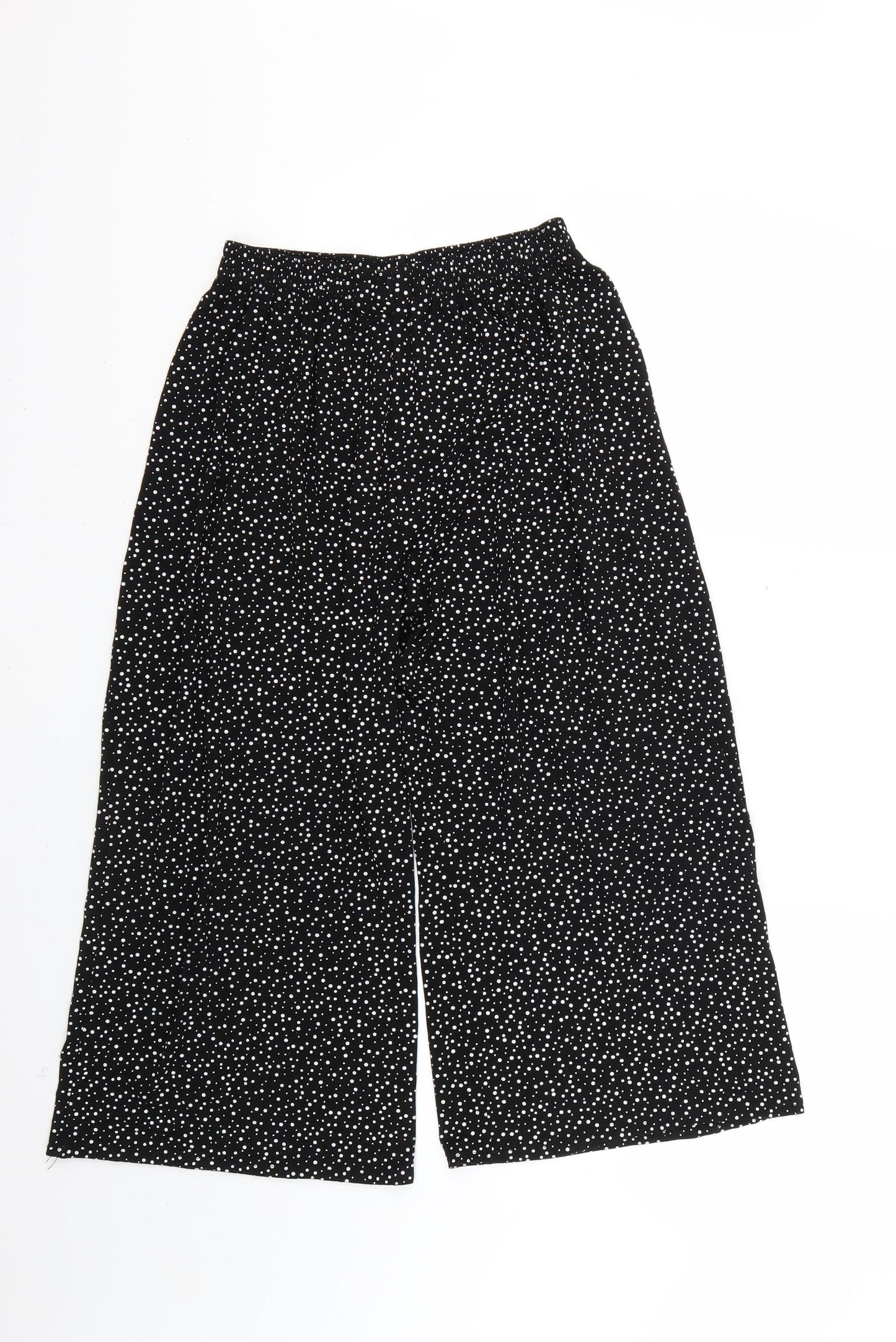 Womens UK Size S Preworn Regular Fit  Black Trousers