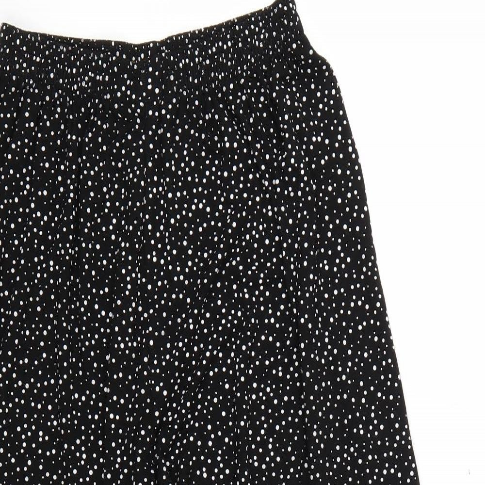 Womens UK Size S Preworn Regular Fit  Black Trousers
