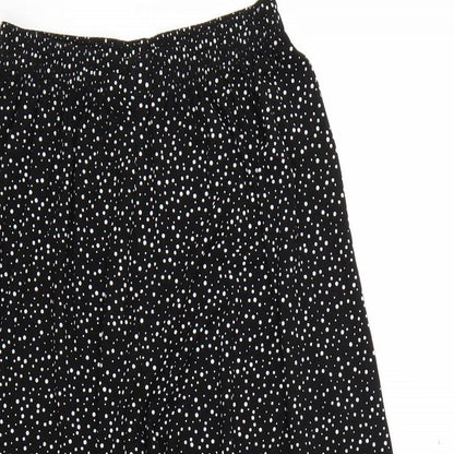 Womens UK Size S Preworn Regular Fit  Black Trousers