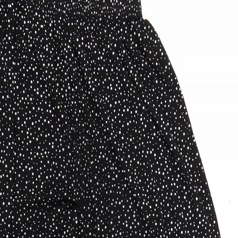 Womens UK Size S Preworn Regular Fit  Black Trousers