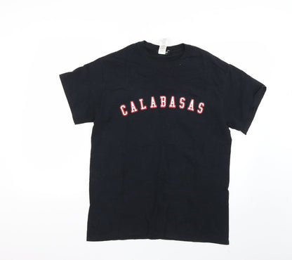 Mens UK Size S Boohoo Black  T-Shirt