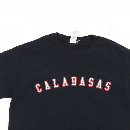 Mens UK Size S Boohoo Black  T-Shirt