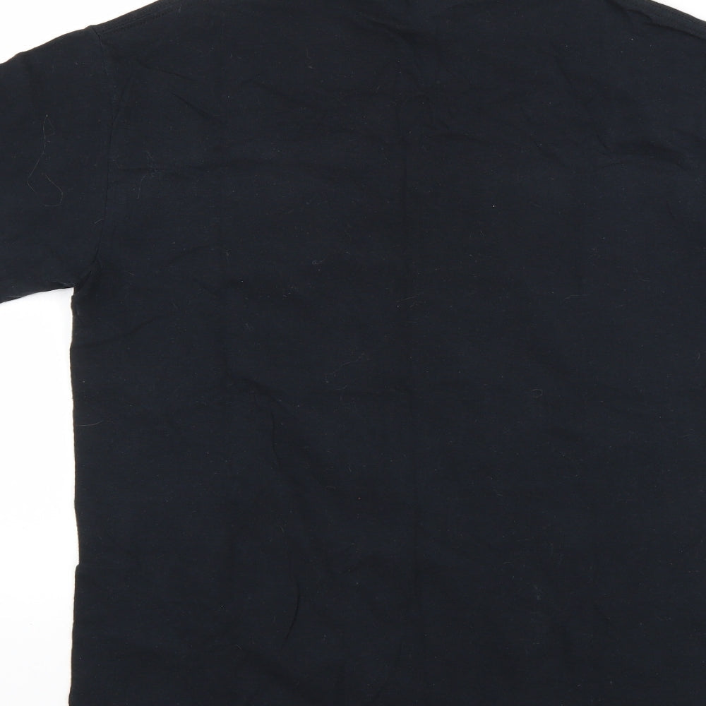 Mens UK Size S Boohoo Black  T-Shirt