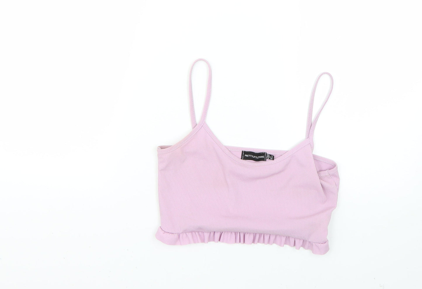 Womens UK Size 8 PRETTYLITTLETHING Purple Basic Tank