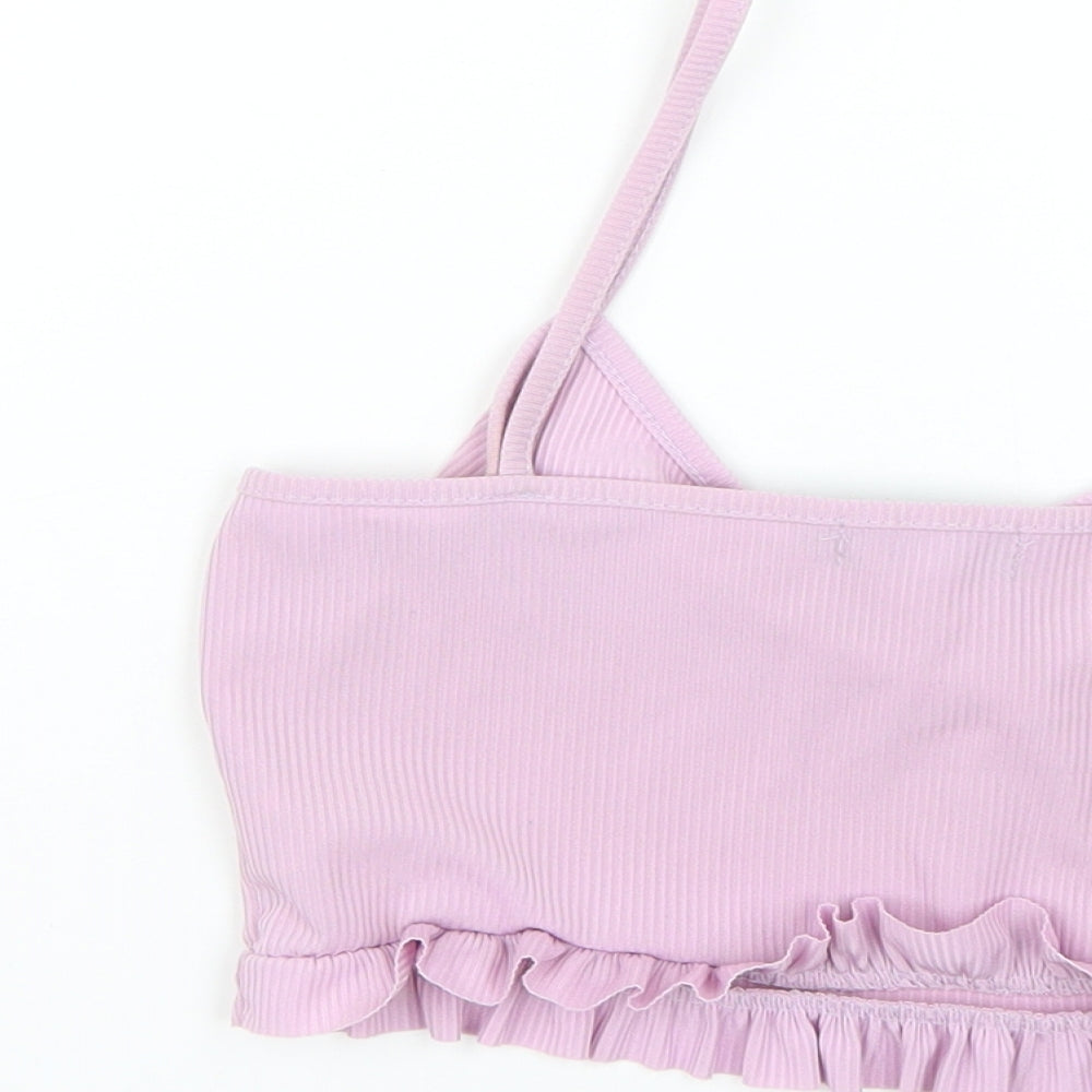 Womens UK Size 8 PRETTYLITTLETHING Purple Basic Tank