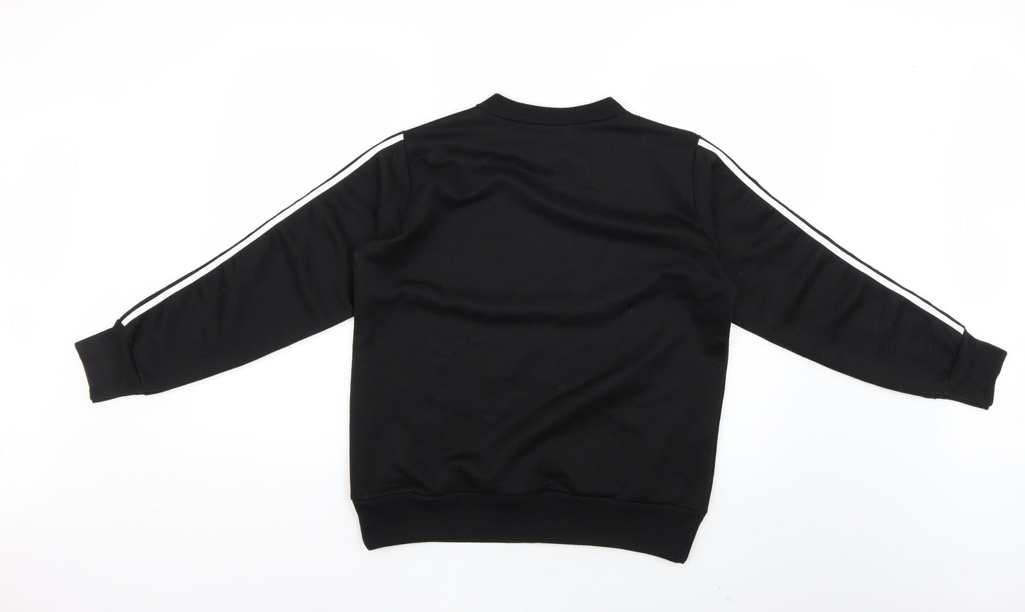 Boohoo Womens Black Striped  Pullover Jumper Size 10