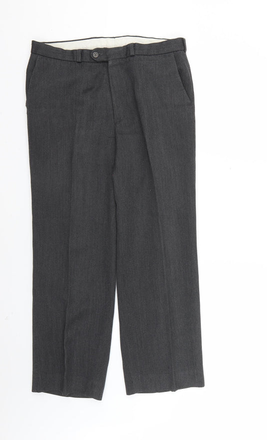 st michael Mens Grey   Trousers  Size 34 L27 in