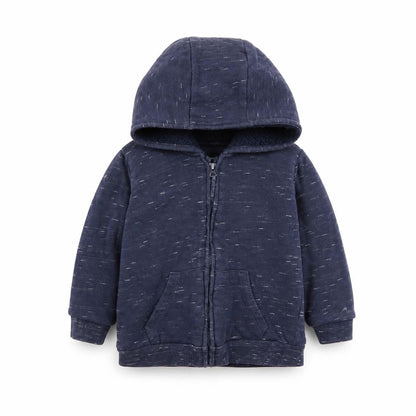 Front view of F&F Baby Blue Jacket, size 12-18, Months