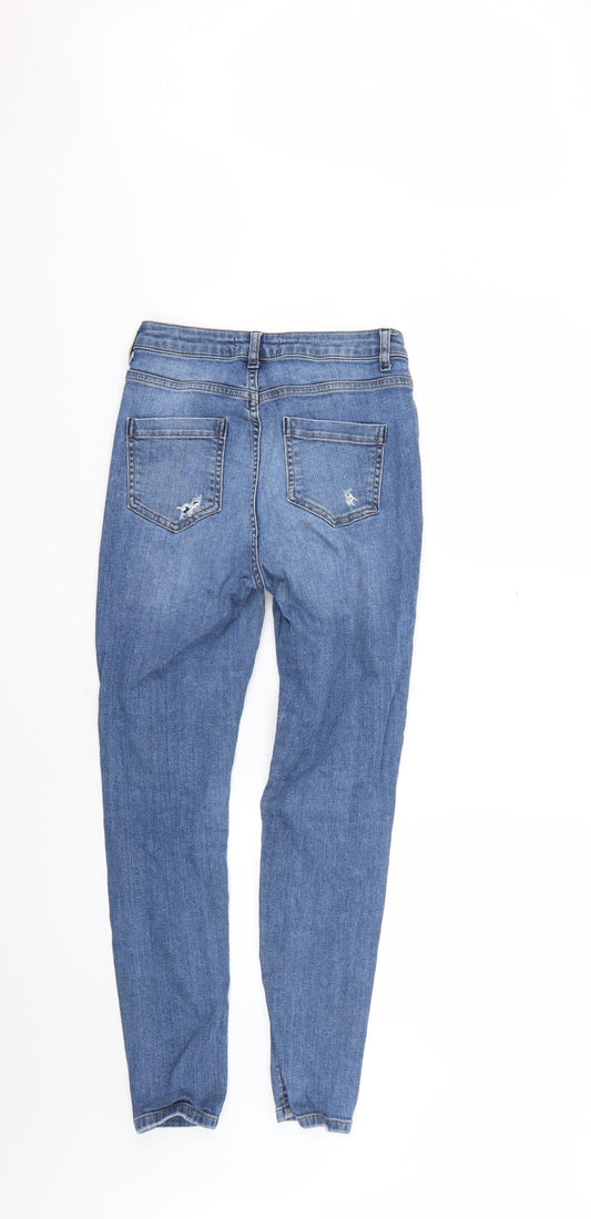 Missguided Womens Blue   Skinny Jeans Size 6 L24 in