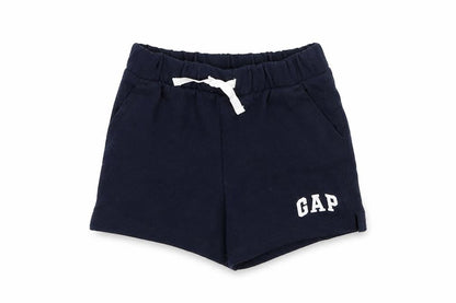 Front view of Gap girls’ blue cut-off shorts, size 5, years