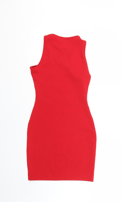 PRETTYLITTLETHING Womens Red   Bodycon  Size 8